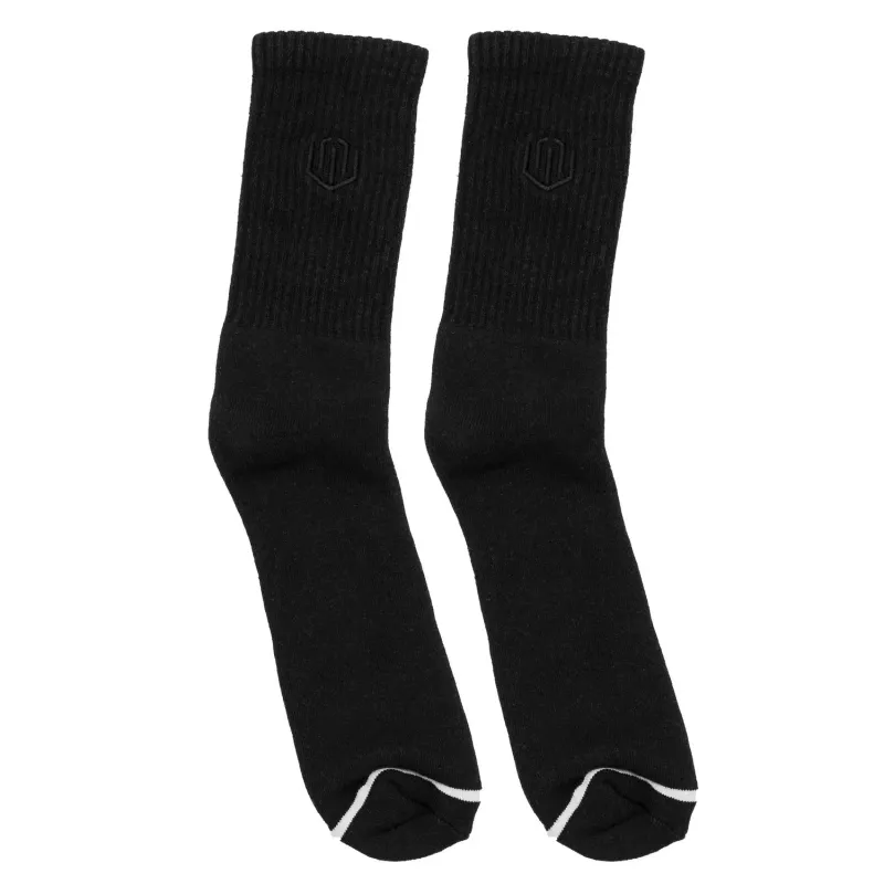 MEIA CANO ALTO JOHN ROGER BORDADO PREMIUM  - PRETO