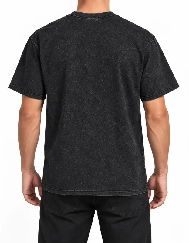CAMISETA MARMORIZADA IMPORTADA - PRETO