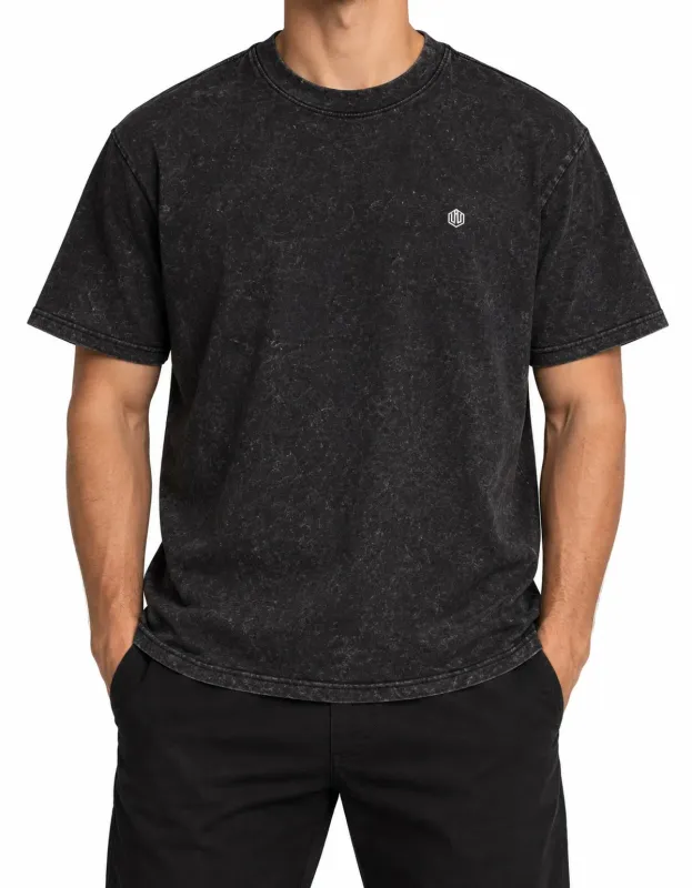CAMISETA MARMORIZADA IMPORTADA - PRETO