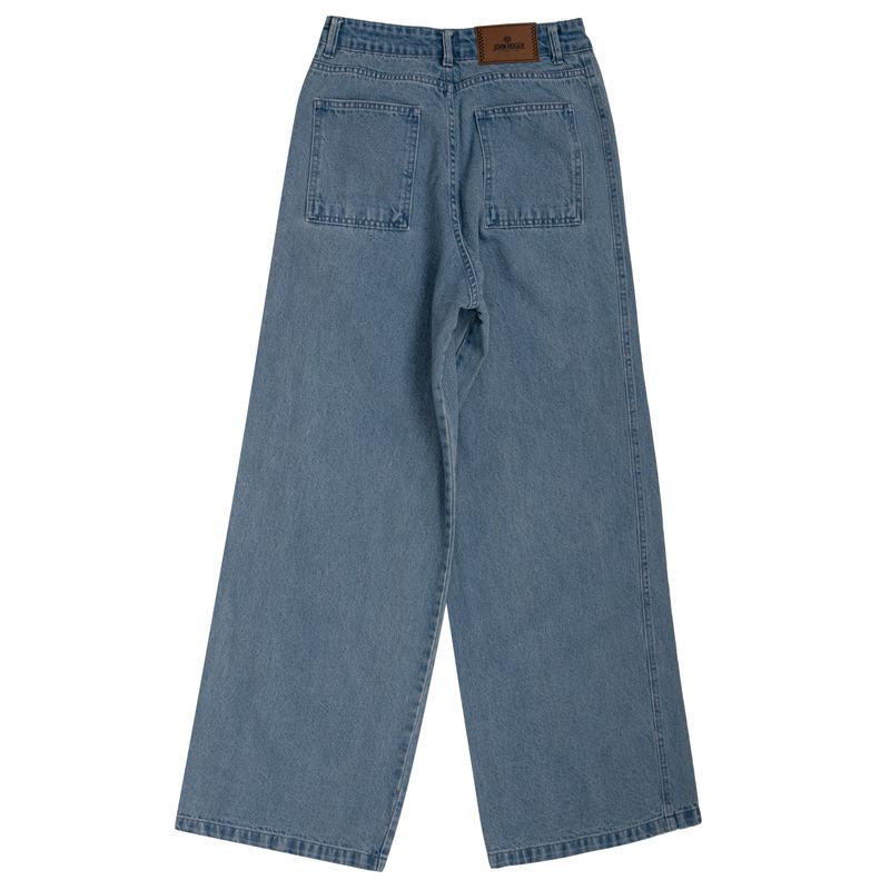 CALÇA FEMININA WIDE LEG JOHN ROGER - JEANS CLARO