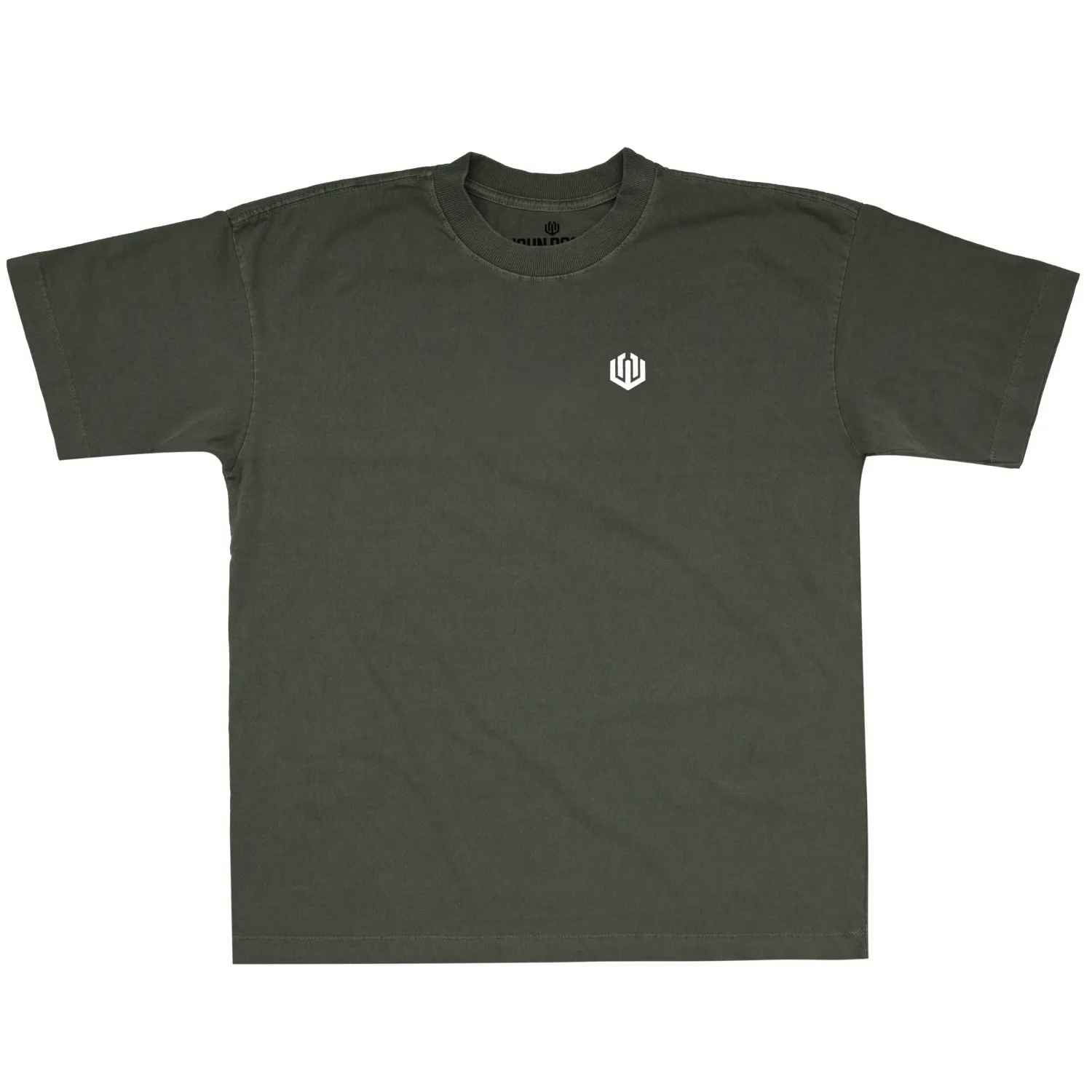 CAMISETA HEAVY OVERSIZED LAVADO JOHN ROGER LOGO OFICIAL - VERDE
