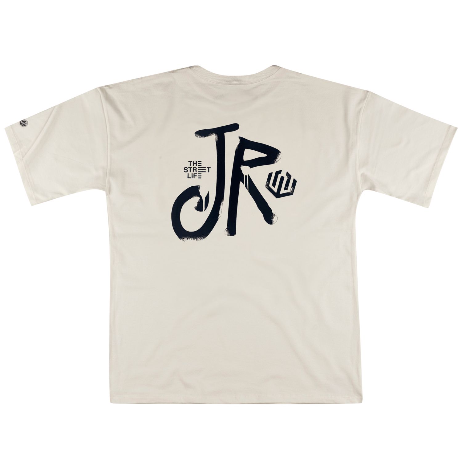 CAMISETA MALHÃO OVERSIZED SPRAY JR - OFF WHITE