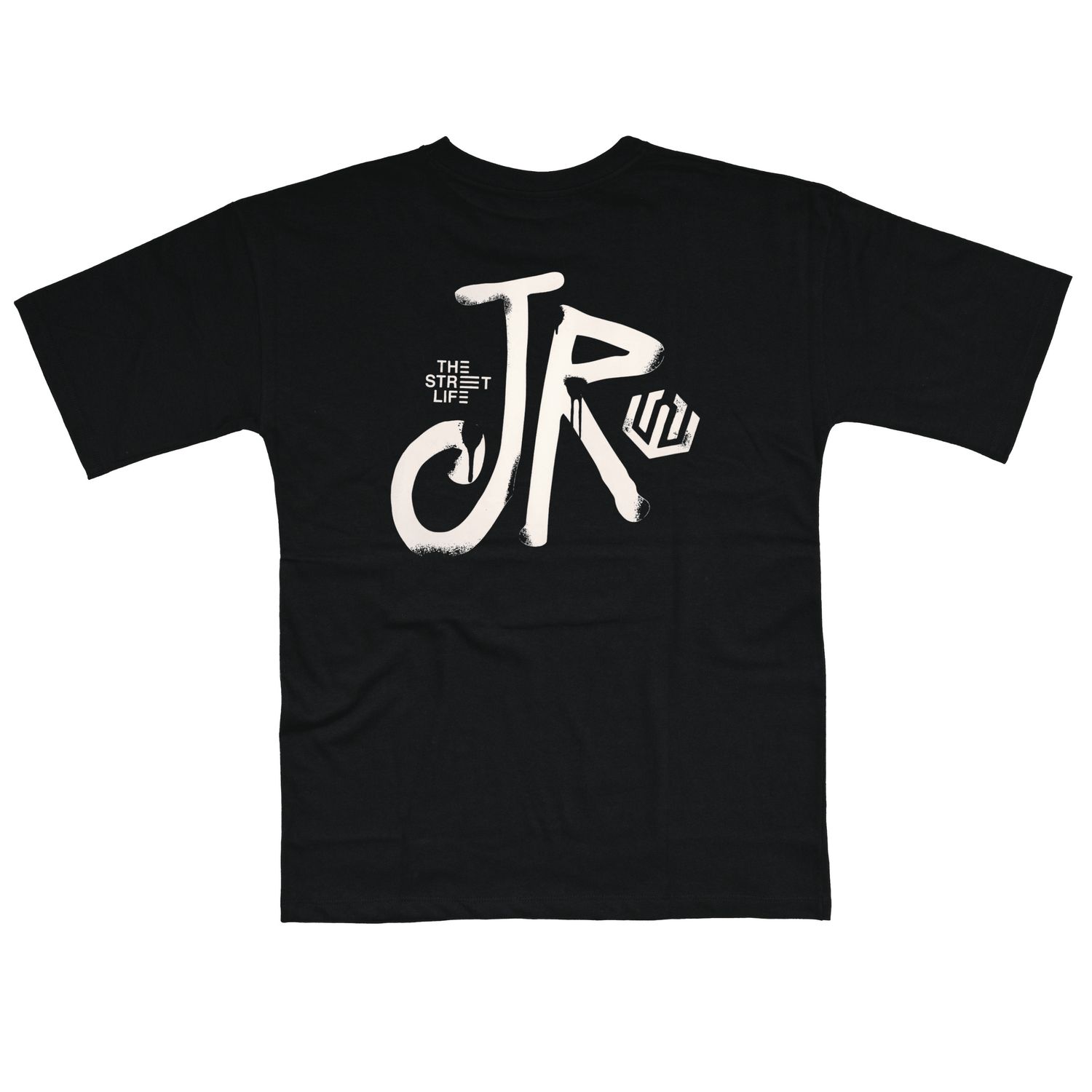 CAMISETA MALHÃO REGULAR SPRAY JR - PRETO