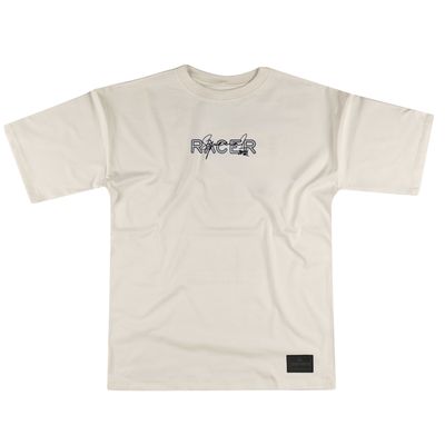 CAMISETA MALHÃO OVERSIZED RACER JOHN ROGER - OFF WHITE