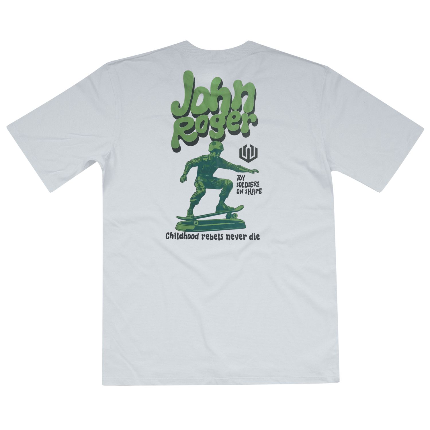 CAMISETA BASIC LIGHT LOGO SOLDIER - BRANCO