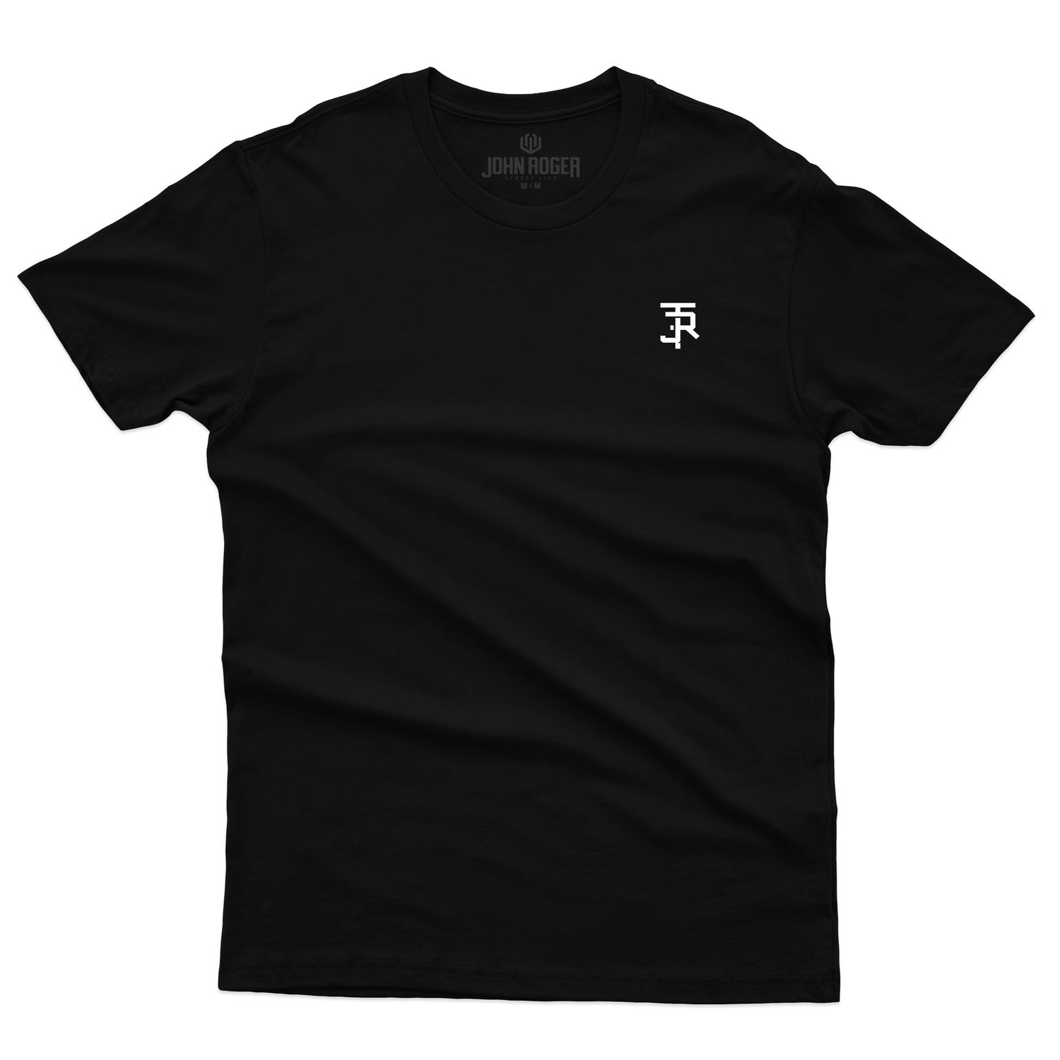 CAMISETA BASIC LIGTH LOGO JOHN ROGER - PRETO