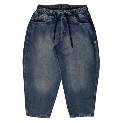 CALÇA BAGGY ELASTICO JEANS BORDADO JOHN ROGER - USED SUJINHO