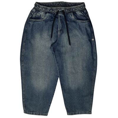 CALÇA BAGGY ELASTICO JEANS BORDADO JOHN ROGER - USED SUJINHO