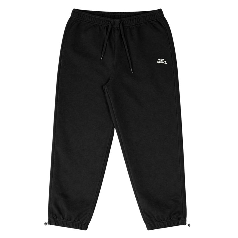 CALÇA RETA MOLETOM JOHN ROGER - PRETO