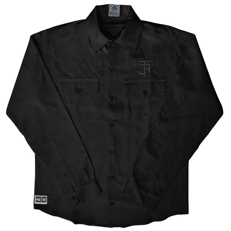 CAMISA MANGA LONGA SARJA OVERSIZED JOHN ROGER - PRETO