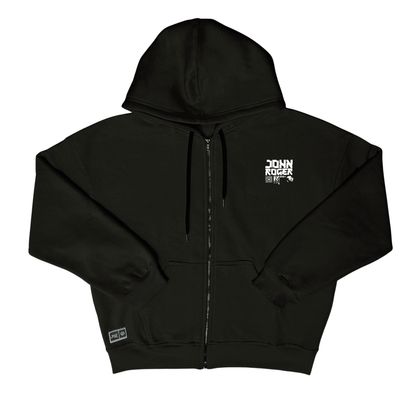 MOLETOM BOXY ZÍPER JOHN ROGER CODE - PRETO