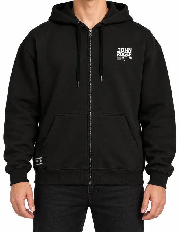 MOLETOM ZÍPER JOHN ROGER CODE - PRETO