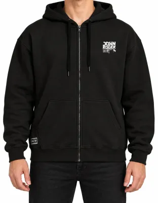 MOLETOM ZÍPER JOHN ROGER CODE - PRETO