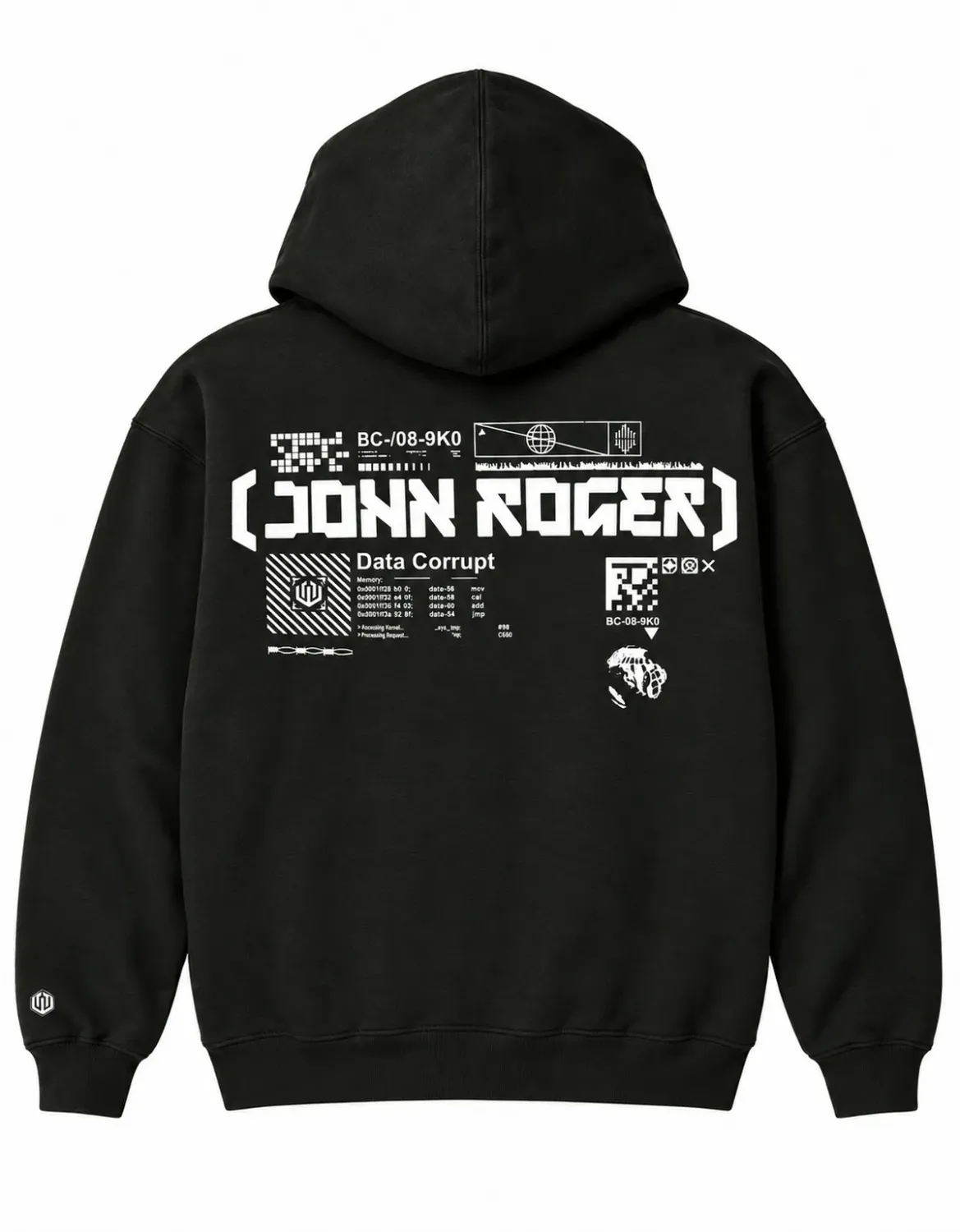 MOLETOM ZÍPER JOHN ROGER CODE - PRETO
