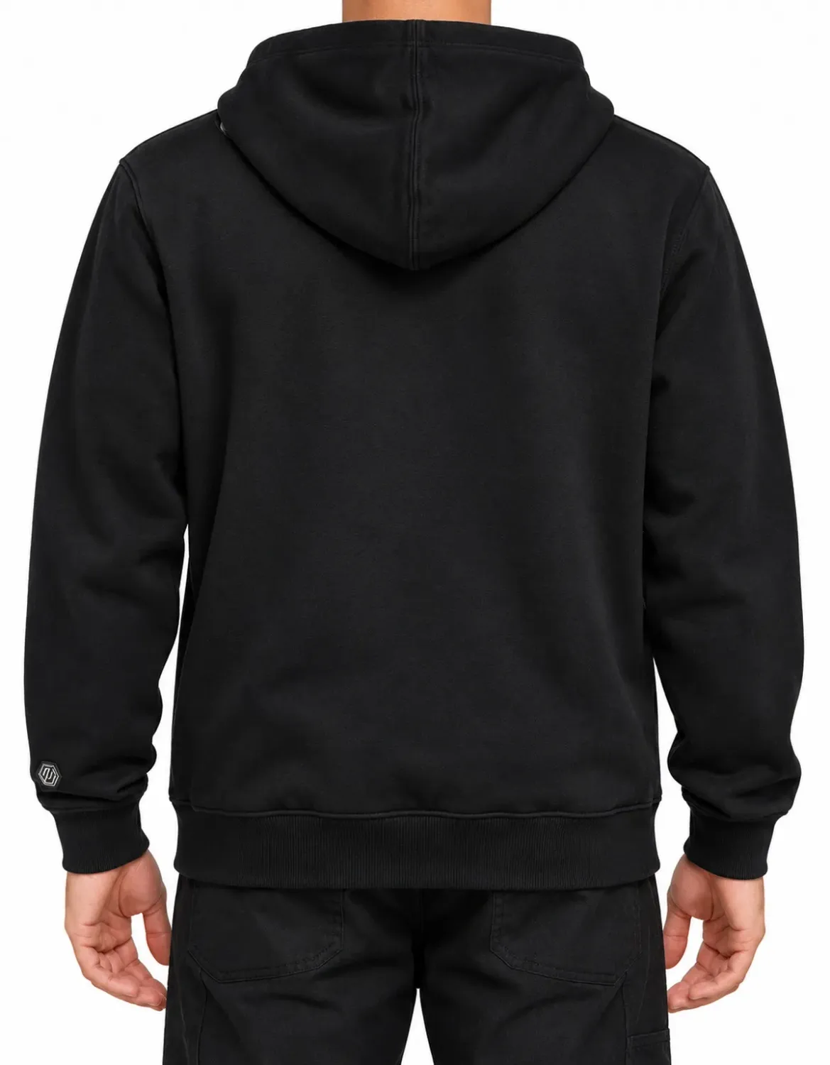 MOLETOM ZÍPER REGULAR BORDADO JOHN ROGER - PRETO