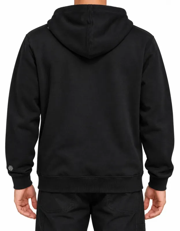 MOLETOM ZÍPER REGULAR BORDADO JOHN ROGER - PRETO