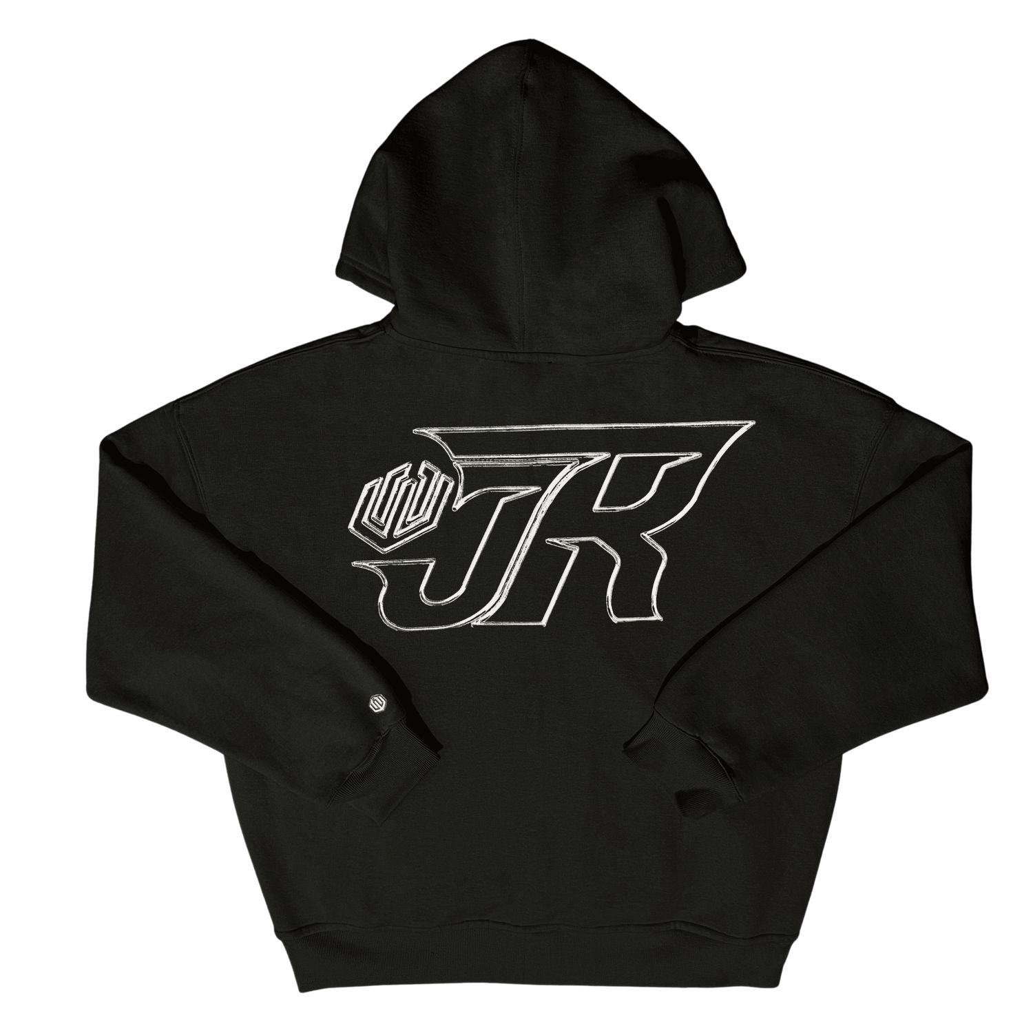 MOLETOM BOXY ZÍPER JOHN ROGER AIR - PRETO