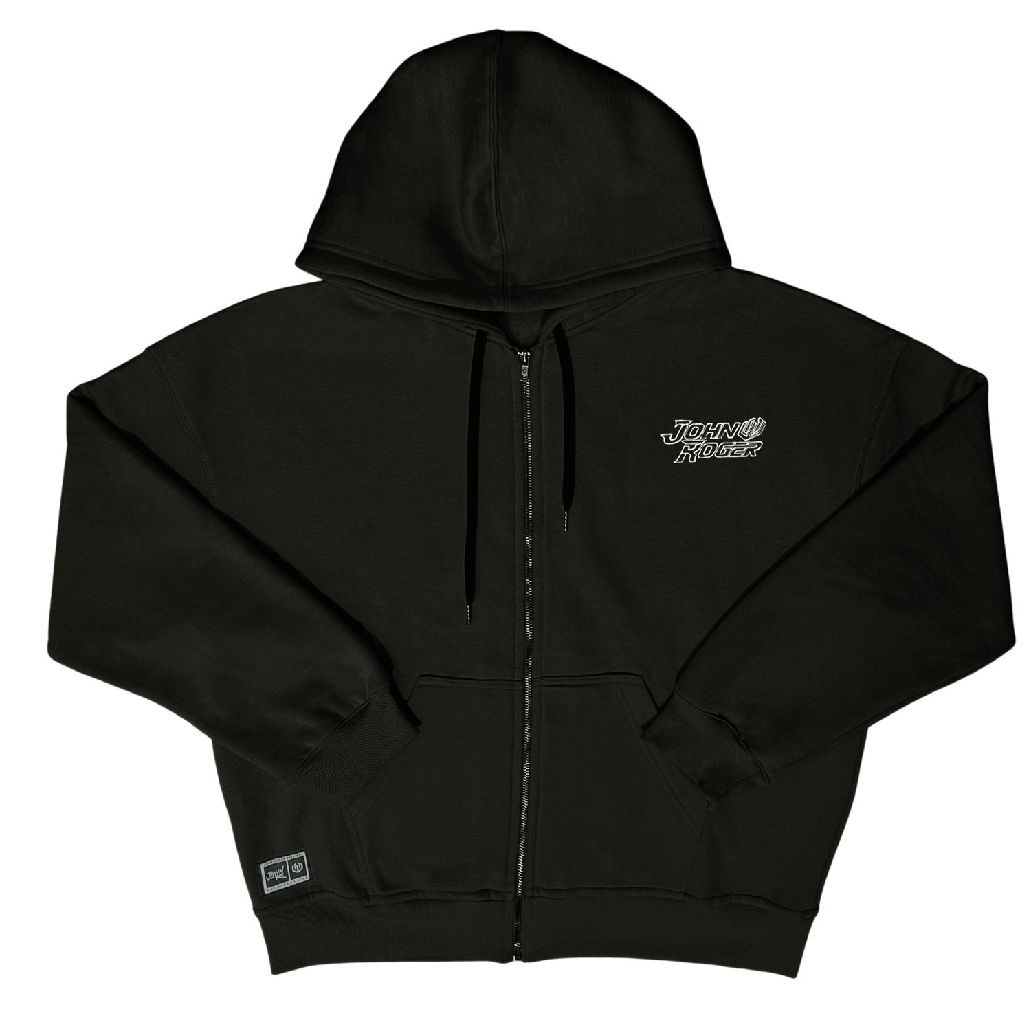 MOLETOM BOXY ZÍPER JOHN ROGER AIR - PRETO