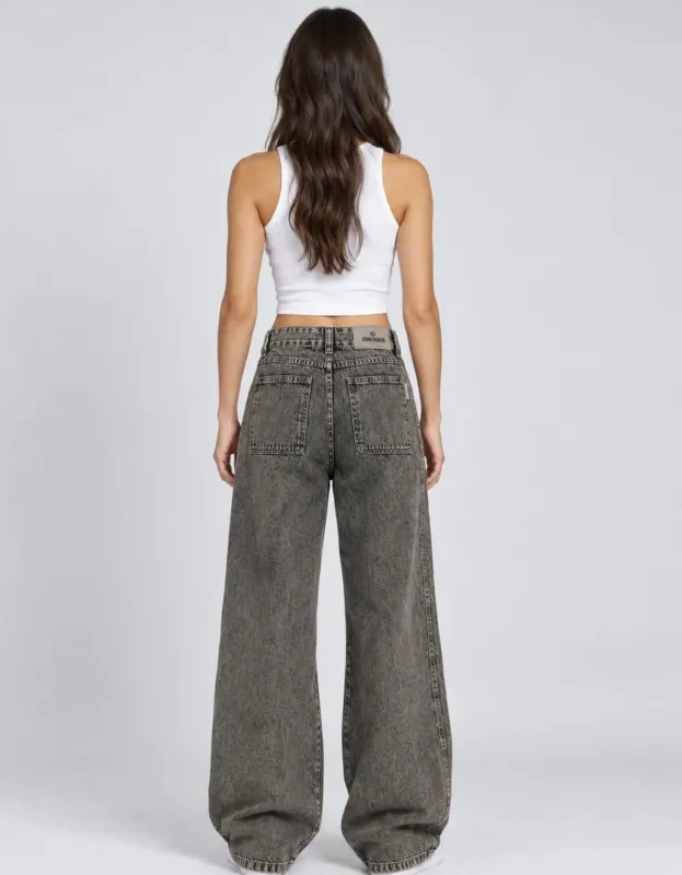 CALÇA FEMININA WIDE LEG JOHN ROGER - BLACK SUJINHO