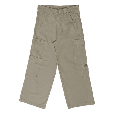 CALÇA FEMININA CARGO JEANS WIDE LEG JOHN ROGER - CAQUI