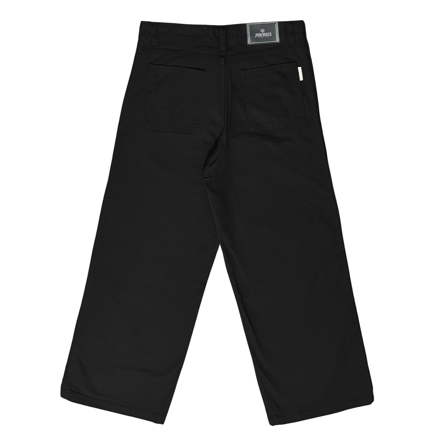 CALÇA FEMININA WIDE LEG JOHN ROGER - BLACK