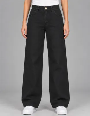 CALÇA FEMININA WIDE LEG JOHN ROGER - BLACK