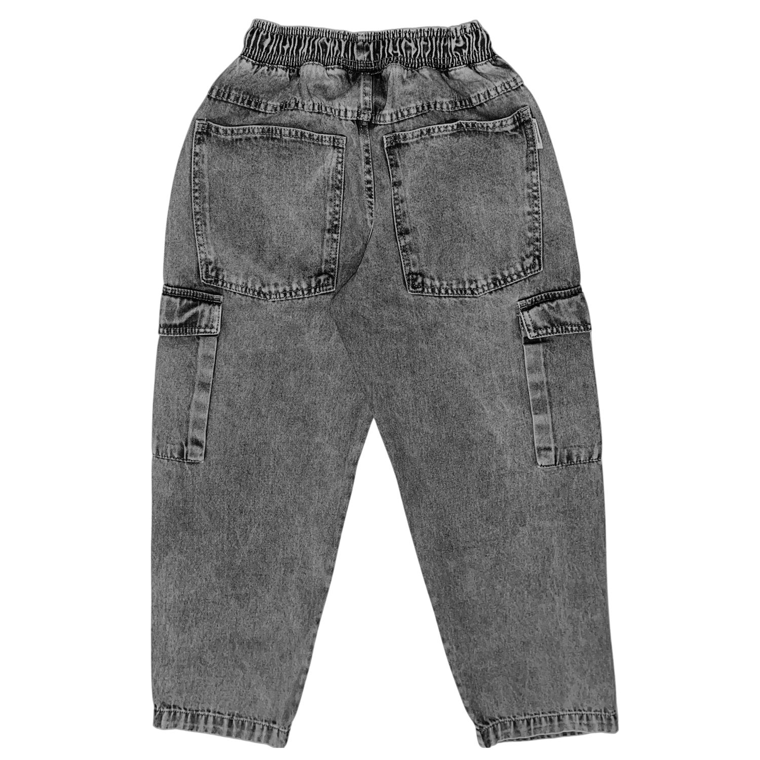 CALCA STRAITH CARGO JUVENIL JOHN ROGER - BLACK MARMORIZADO