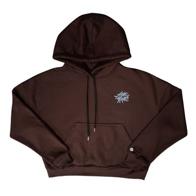 MOLETOM BOXY FEMININO CANGURU JOHN ROGER - MARROM