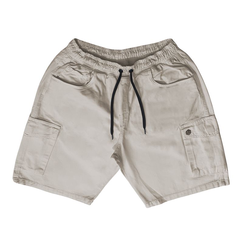 BERMUDA BAGGY CARGO SARJA JOHN ROGER - OFF WHITE