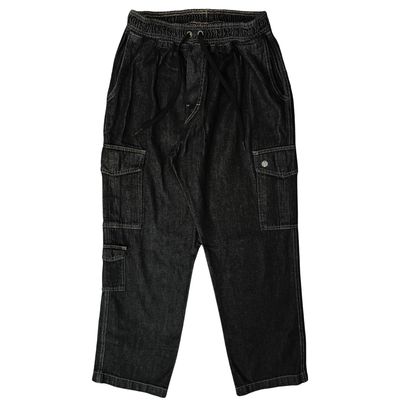 CALÇA CARGO JEANS NEW POCKETS JOHN ROGER - BLACK STONED