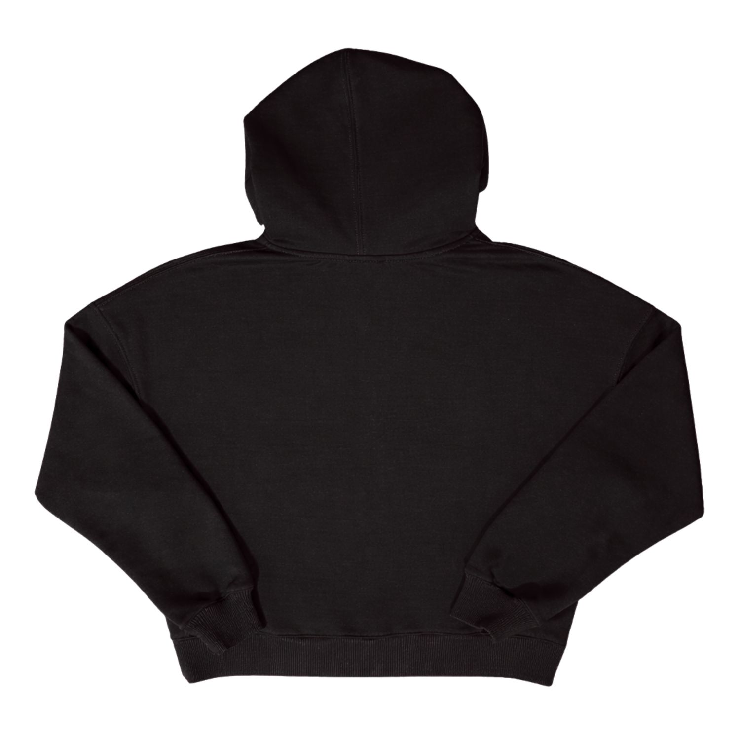 MOLETOM BOXY FEMININO ZÍPER BORDADO JOHN ROGER - PRETO