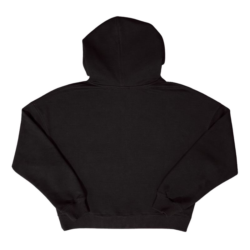MOLETOM BOXY FEMININO ZÍPER BORDADO JOHN ROGER - PRETO