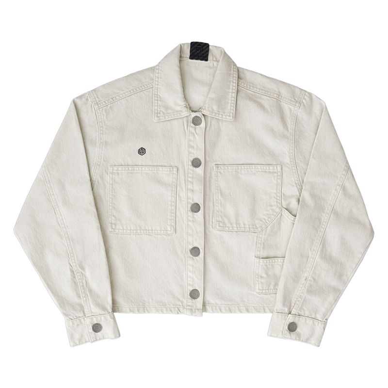 JAQUETA FEMININA JEANS JOHN ROGER - OFF WHITE