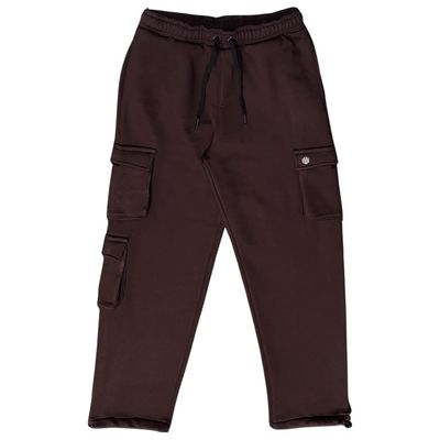 CALÇA CARGO MOLETOM JOHN ROGER - MARROM
