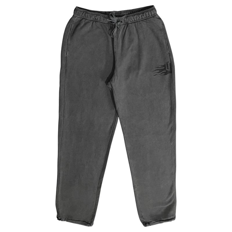 CALÇA MOLETOM TINTURADO JOHN ROGER - CINZA