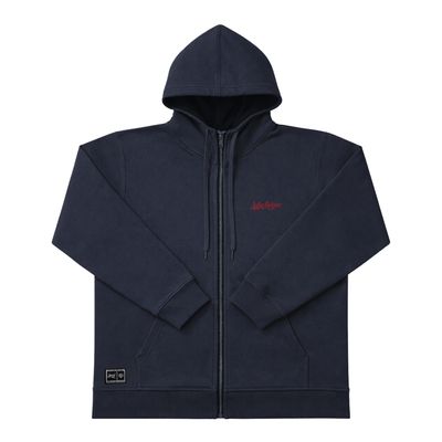 MOLETOM CANGURU ZÍPER GOLA ALTA BORDADO JOHN ROGER - MARINHO