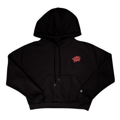 MOLETOM BOXY FEMININO CANGURU JOHN ROGER - PRETO