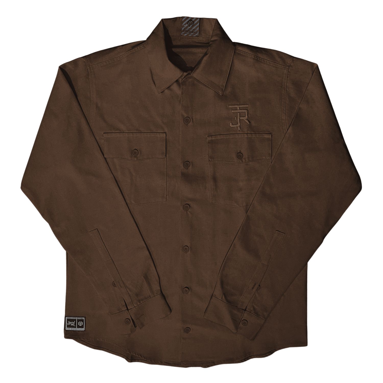 CAMISA MANGA LONGA SARJA OVERSIZED JOHN ROGER - MARROM