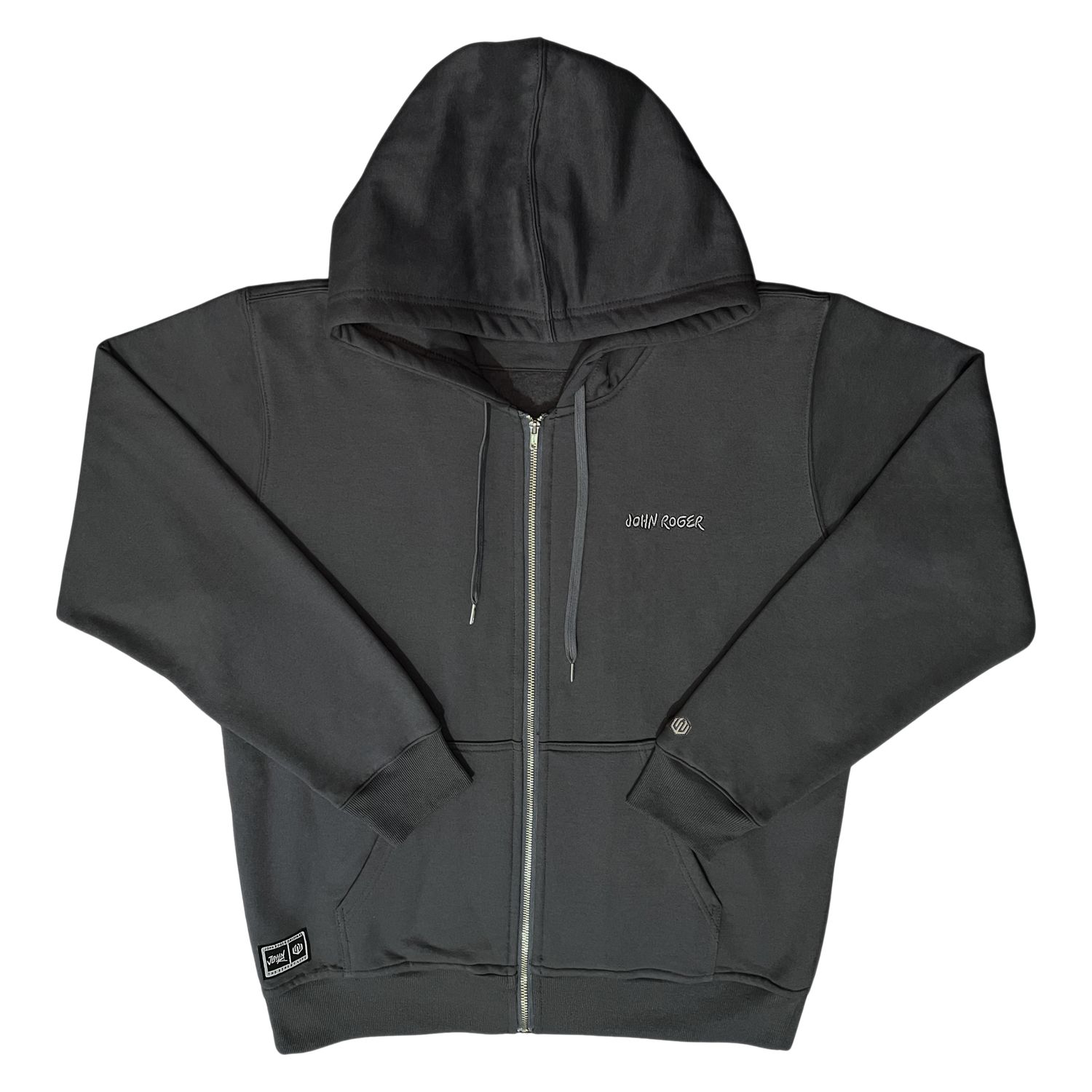 MOLETOM ZÍPER REGULAR BORDADO JOHN ROGER - CHUMBO