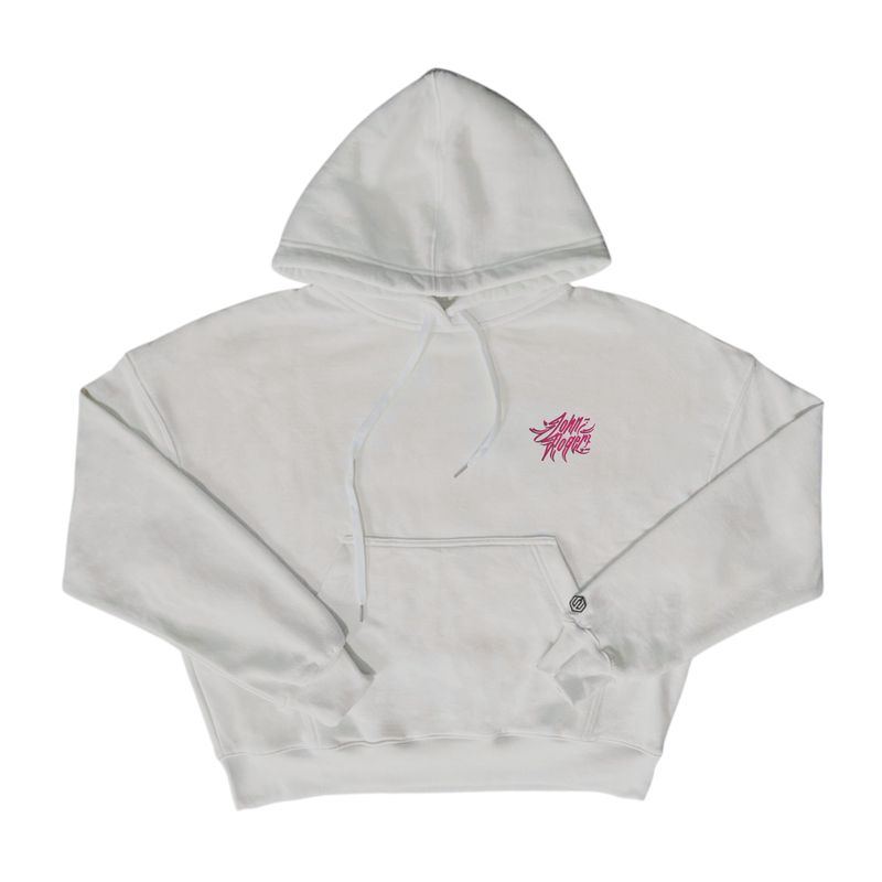 MOLETOM BOXY FEMININO CANGURU JOHN ROGER - OFF WHITE