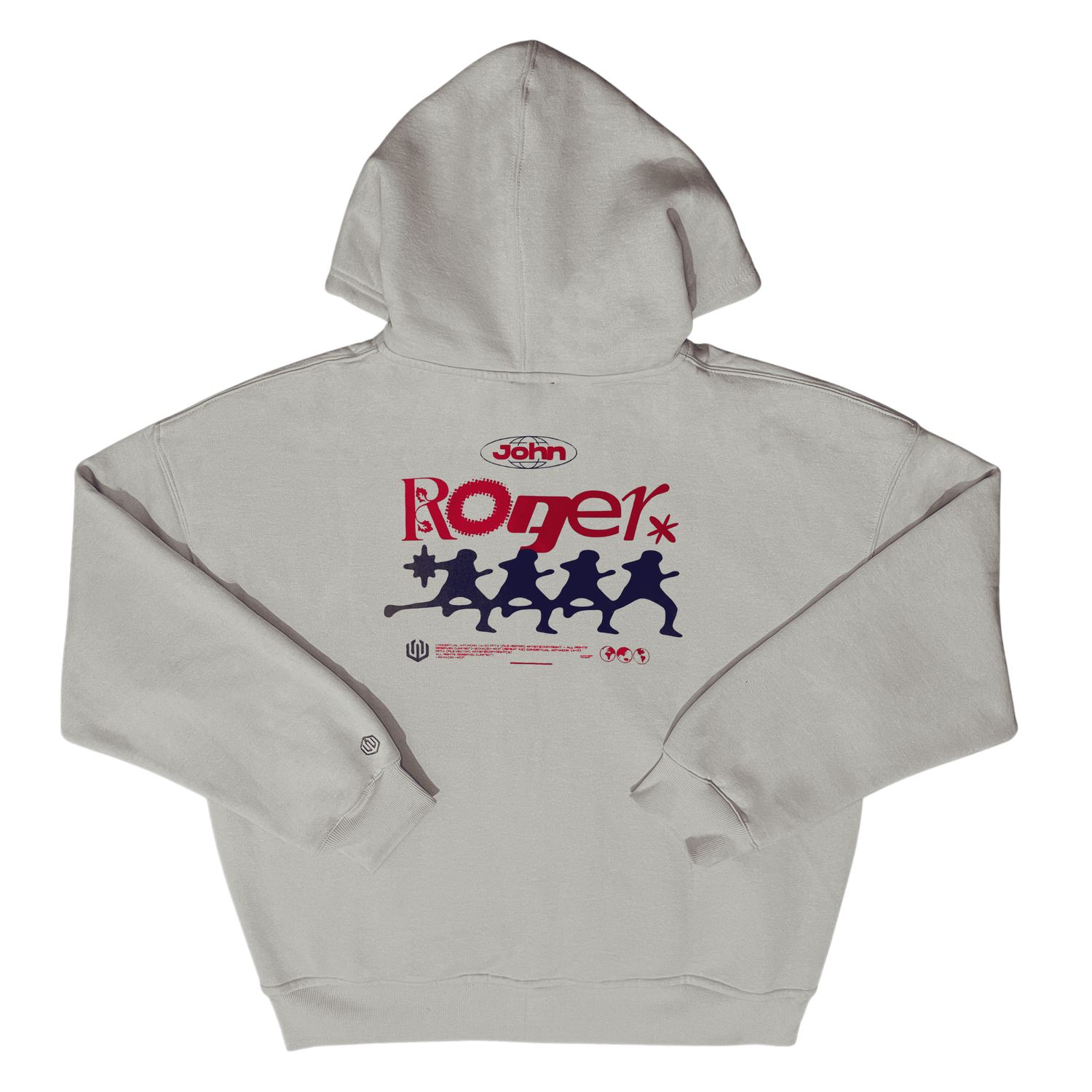 MOLETOM BOXY ZÍPER JOHN ROGER RUN - OFF WHITE