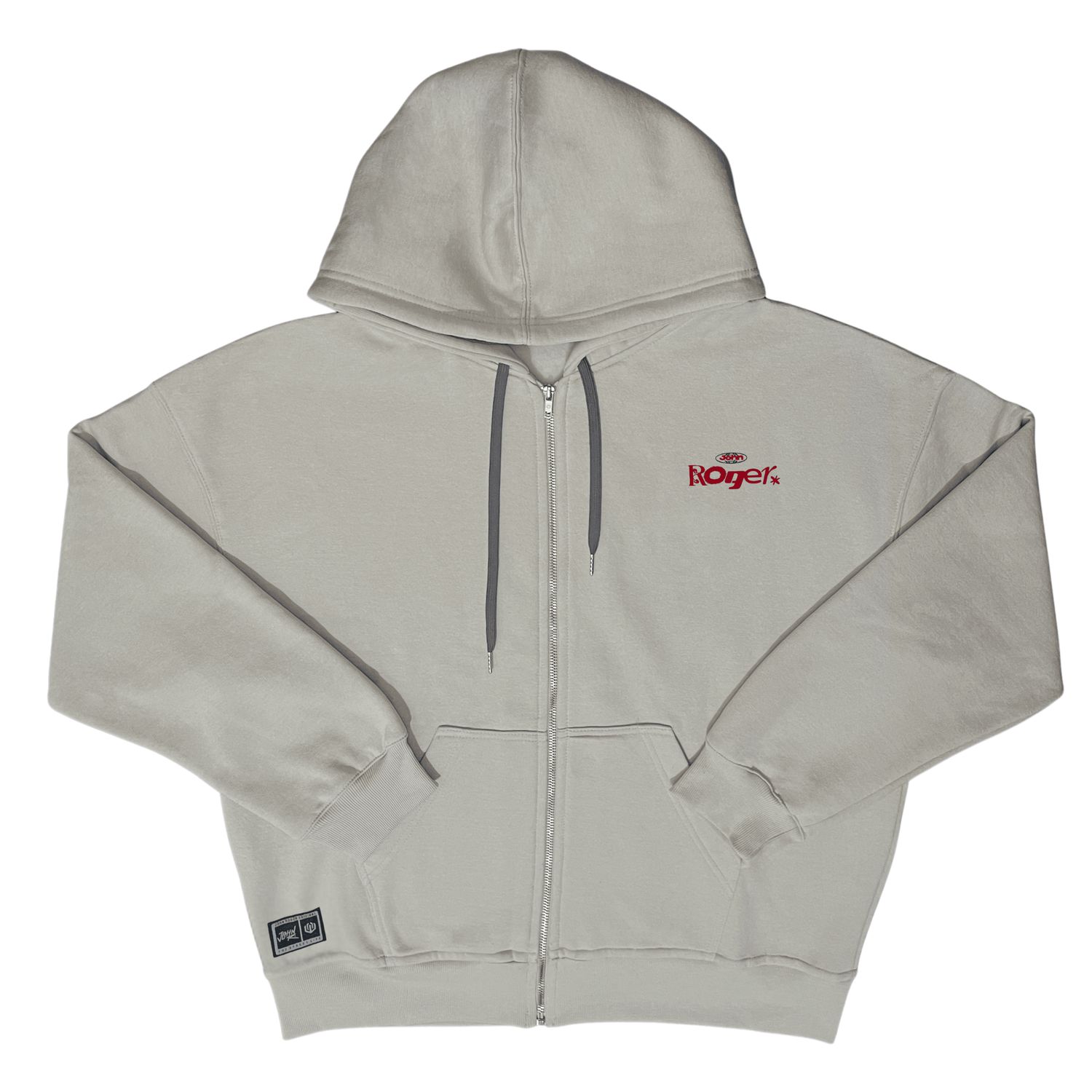 MOLETOM BOXY ZÍPER JOHN ROGER RUN - OFF WHITE