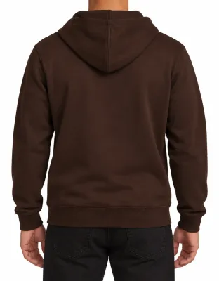 MOLETOM ZÍPER REGULAR BORDADO JOHN ROGER - MARROM