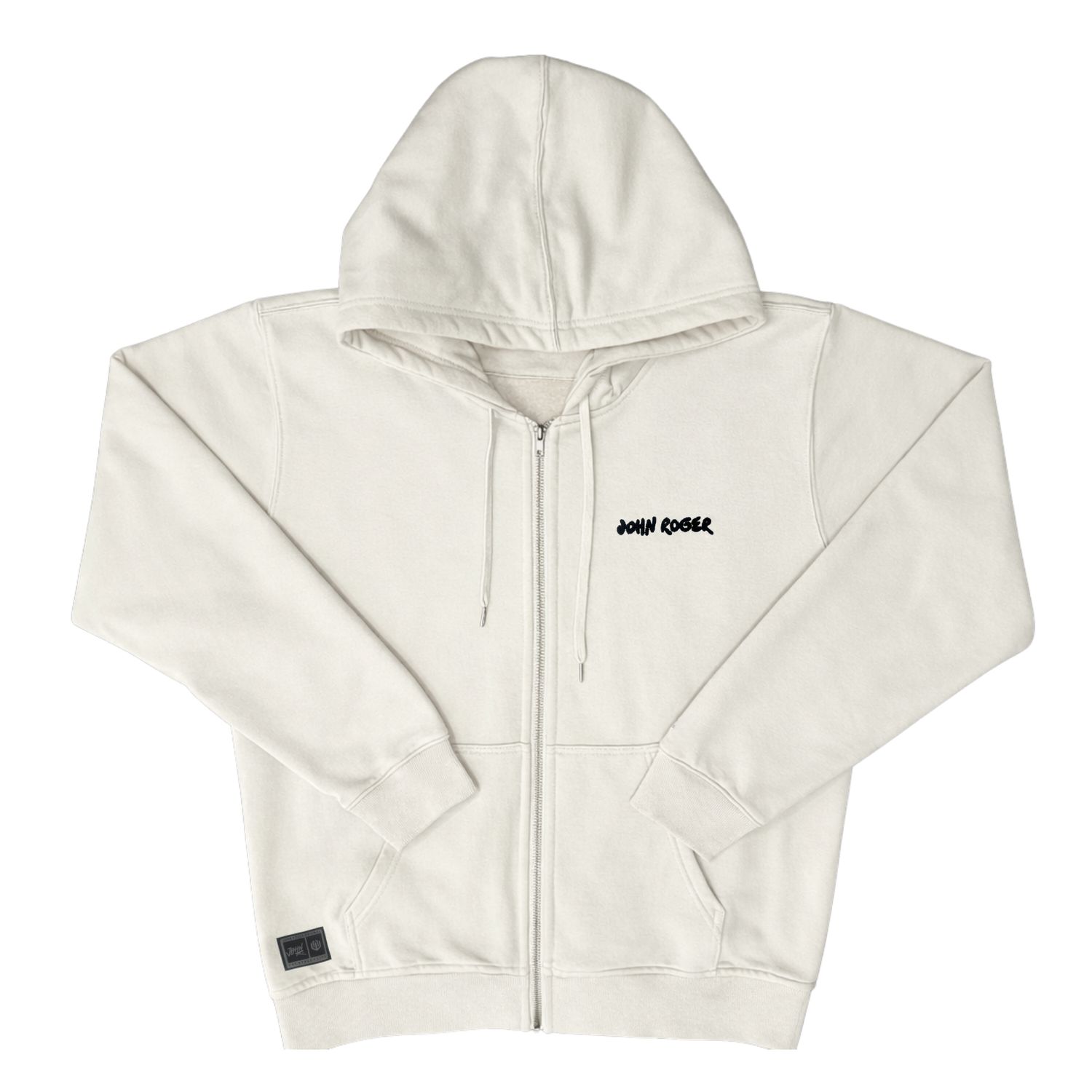 MOLETOM ZÍPER REGULAR BORDADO JOHN ROGER - OFF WHITE
