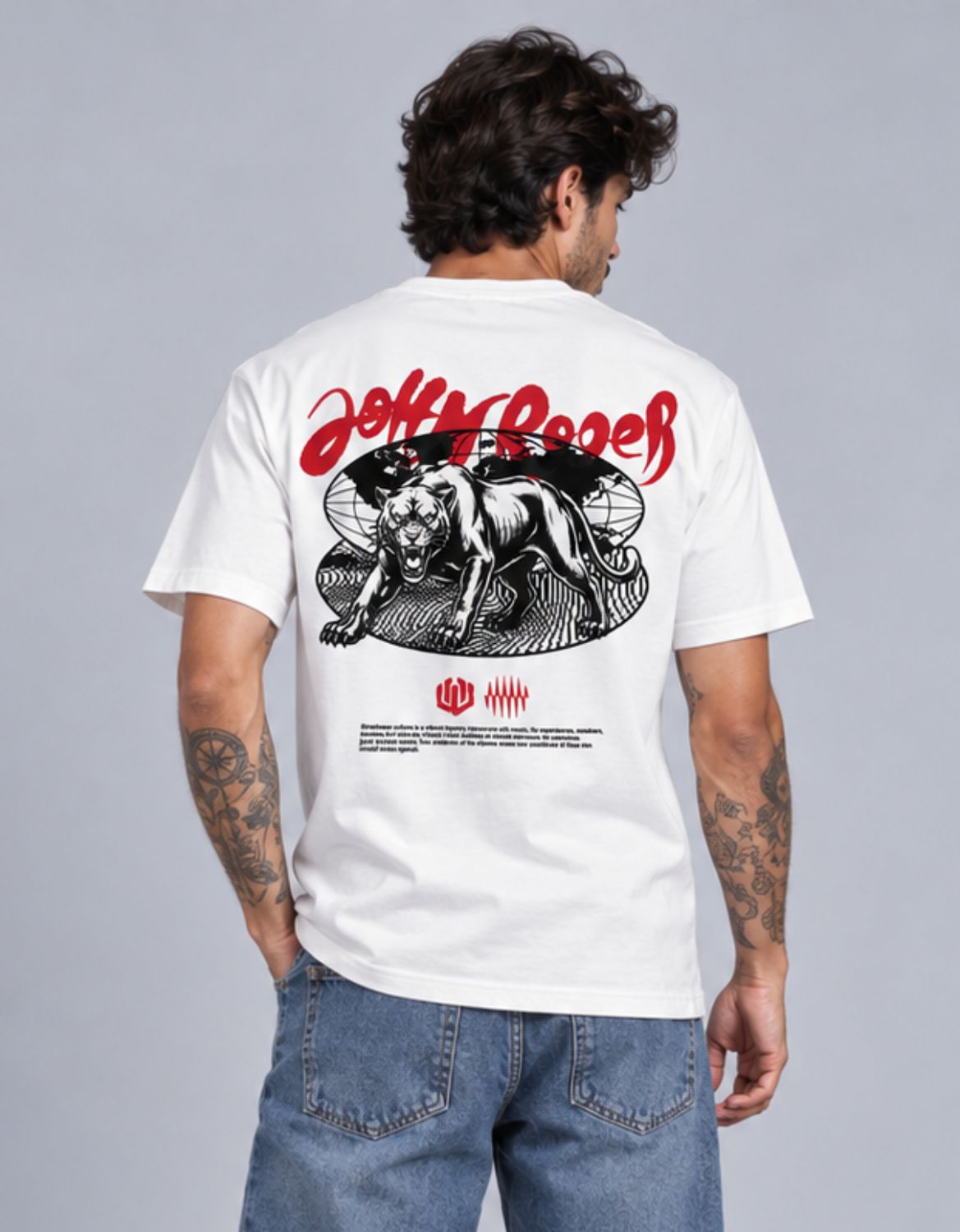 CAMISETA BASIC LIGHT JR PANTHER- OFF WHITE