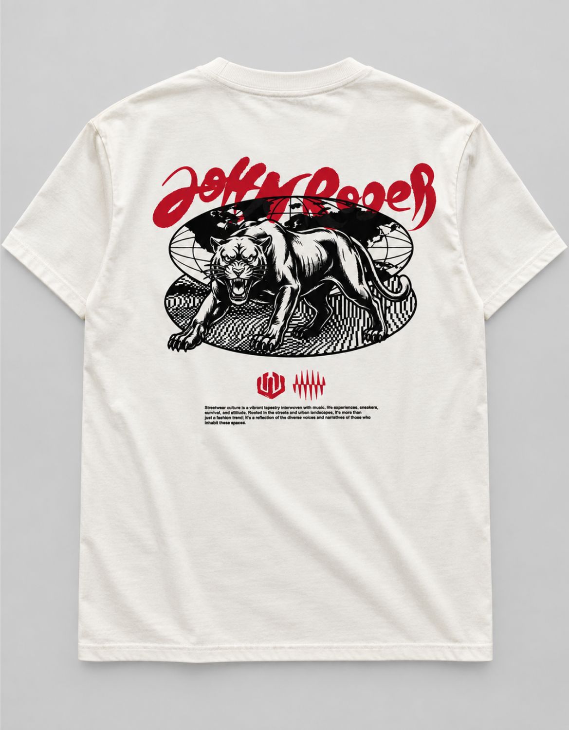 CAMISETA BASIC LIGHT JR PANTHER- OFF WHITE