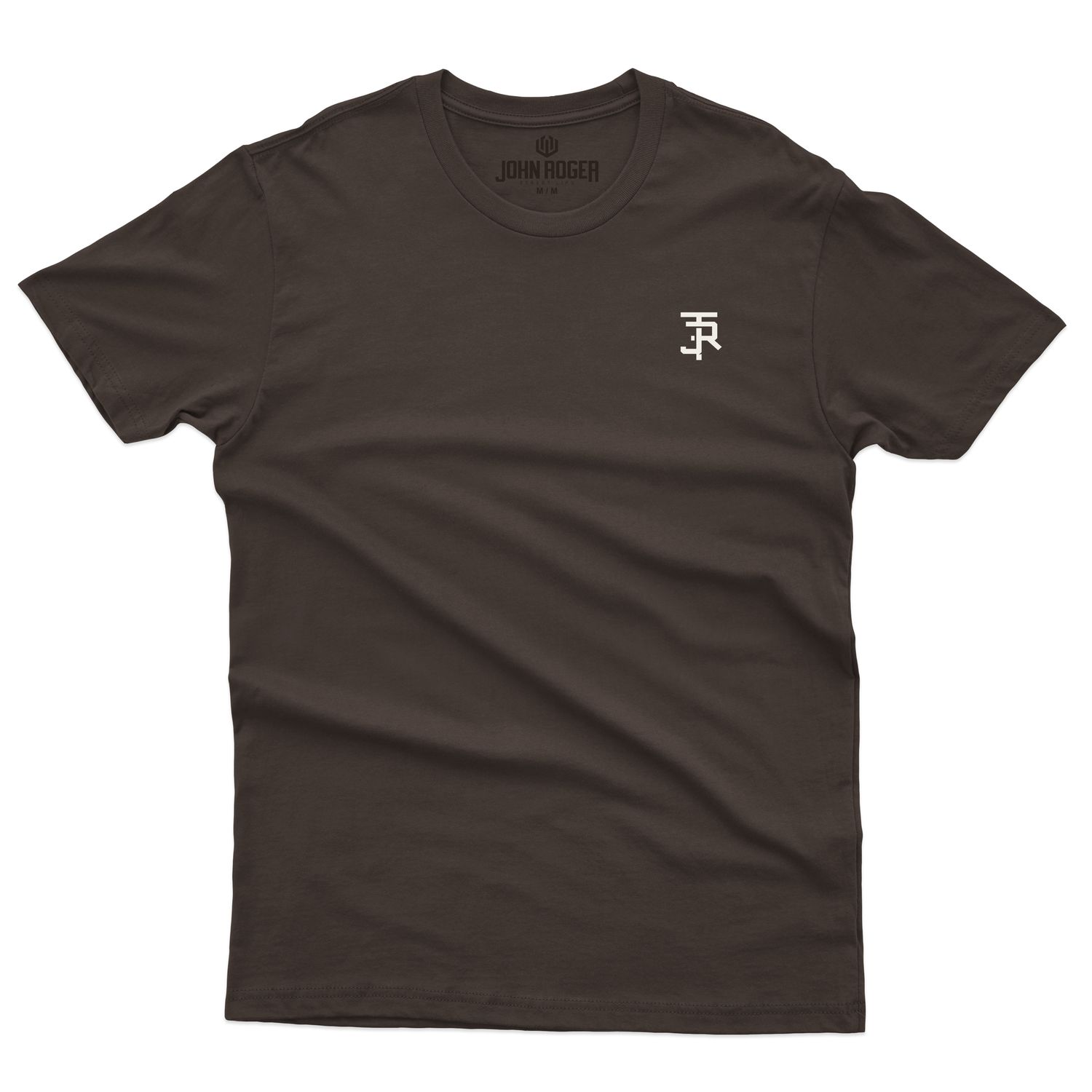 CAMISETA BASIC LIGTH LOGO JOHN ROGER - MARROM
