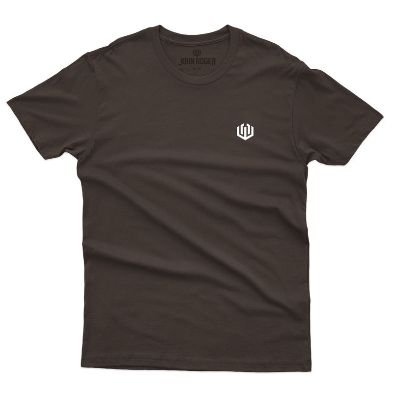 CAMISETA BASIC LIGHT LOGO JOHN ROGER - MARROM
