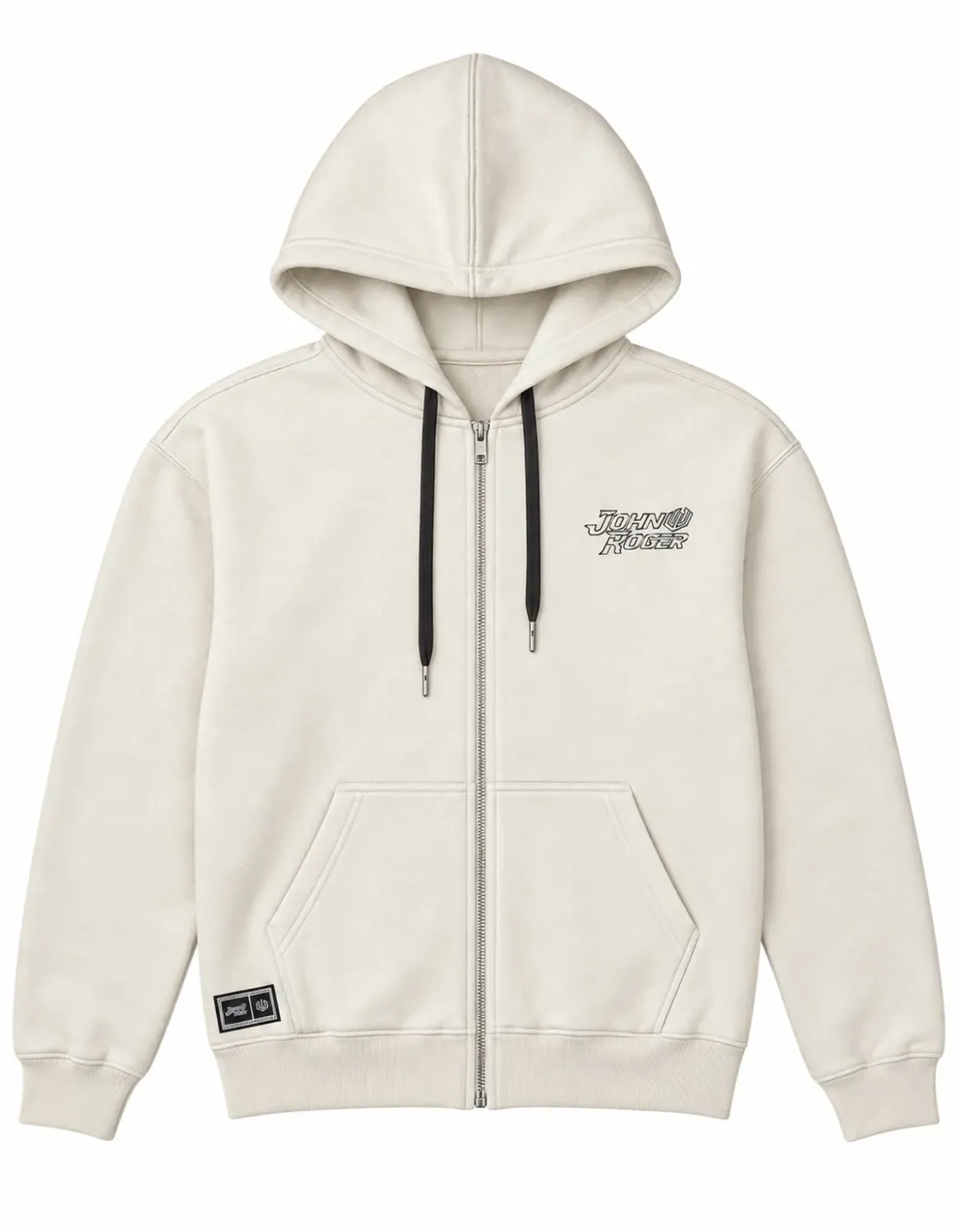 MOLETOM BOXY ZÍPER JOHN ROGER AIR - OFF WHITE