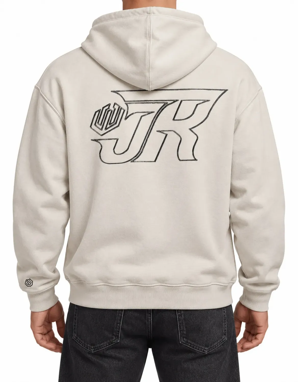 MOLETOM BOXY ZÍPER JOHN ROGER AIR - OFF WHITE